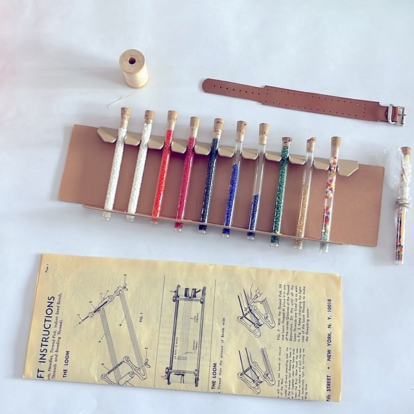 1960 Indian Beadcraft KIT Beadwork Native American Vintage Artwork Crafter Beads - Picture 12 of 17